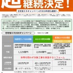 超大型補助金継続決定！