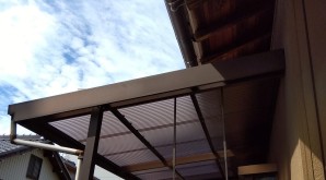 愛知県あま市　某様　テラス波板張替工事