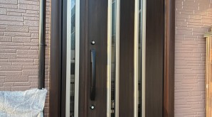 愛知県あま市　某様　リシェント玄関ドア３取付工事