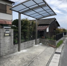 愛知県あま市　Ｍ様邸　カーポート取替工事