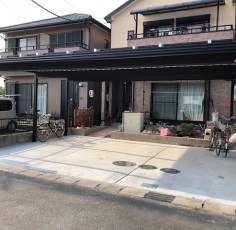 愛知県あま市　Ｓ様邸　太陽光パネル・セッパンガレージ取付工事