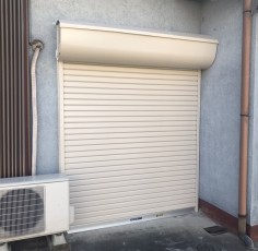 あま市　Ｋ様　Ｙ様邸　電動シャッター工事