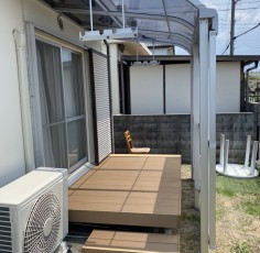 愛知県あま市　某様　テラス&デッキ取付工事
