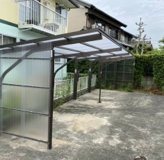 愛知県あま市　某様　サイクルポート波板張替工事