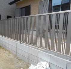 あま市　Ｉ建築様　Ｈ様邸　フェンス取付工事