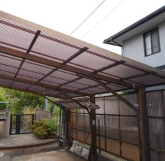 愛知県小牧市　某様　カーポート波板張替工事