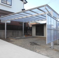 愛知県あま市　Ｗ様　カーポート＆テラス取付工事
