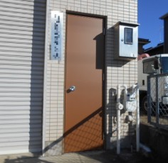 愛知県清須市　Ｍ様　アルミ製フラッシュドア本体交換工事