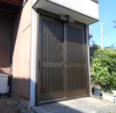 愛知県あま市　某様　リシェント玄関引戸２取付工事