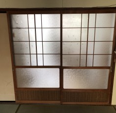 愛知県清須市　Ａ様　室内建具ガラス割替工事