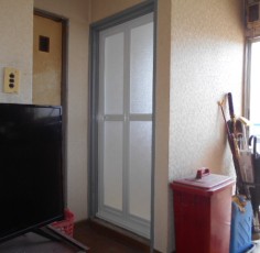 愛知県清須市　Ｆ様　浴室２枚折れドア取付工事